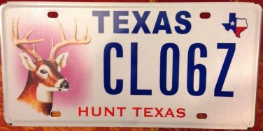 TX Hunt Texas optional license plate hunting Lodge Buck Bow Hunter Sportsman Gun