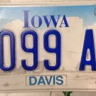 Iowa Davis county license plate #9099 AR UC University California cup tennis USA