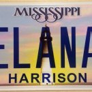Mississippi vanity ELANA license plate Ilana Ellana Helen Elaine Elanie Elanah