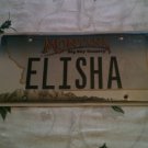 Montana vanity ELISHA license plate Prophet God Religion Name Religion Elisa