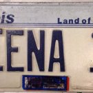 ILLINOIS vanity DEENA 13 license plate Geraldine Deanna Dena Adena
