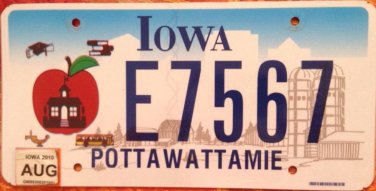 Iowa Educator license plate Teacher Education Graduation School Pupil College