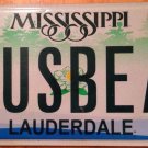Mississippi vanity BUSY BEA Beatriz license plate Beatrice Bee Beata