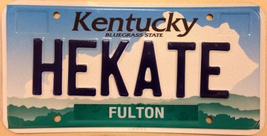 Kentucky vanity HEy KATE license plate Kathy Kathryn Katie Katherina Catherine