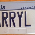 Illinois vanity LARRY L 5 license plate Lawrence Lorenzo Loren Laurence Renzo