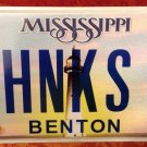 MS vanity THANKS S license plate Thank You Polite Politeness Manner Courtesy