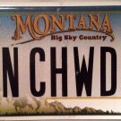 MT vanity MaNhattan Clam CHOWDER license plate Tomato Soup Stew Vegetable Food
