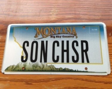 Montana vanity SON CHaSeR license Plate wedding mother inlaw marry family father