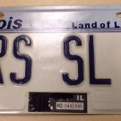 IL vanity MRS SL 8 Slate license plate Susan Sarah Sandra Sharon Shirley Late