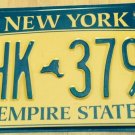 Gold Empire State license plate GHK 3795 Graphic USA NY New York City Manhattan