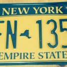 Gold Empire State license plate GFN 1353 Graphic USA NY New York City Manhattan