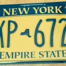 Gold Empire State license plate GKP 6729 Graphic USA NY New York City Manhattan