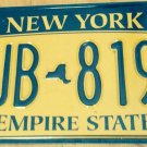 Gold Empire State license plate GJB 8194 Graphic USA NY New York City Manhattan