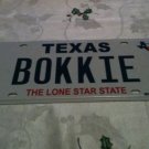 TEXAS vanity BOoKIE license plate Bookmaker Bet Horse Race card Gambling Gamble