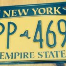 Gold Empire State license plate GPP 4699 Graphic USA NY New York City Manhattan