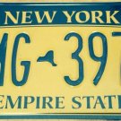 Gold Empire State license plate GMG 3974 Graphic USA NY New York City Manhattan