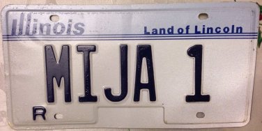 IL vanity MIJA hira license plate Spanish Language My Daughter Father Mother Dad