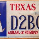 Texas Animal Friendly license plate Dog Puppy Kitten Shelter Adoption Spay K9
