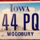 Iowa WOODBURY county license plate graphic USA USS navy Sioux City IA