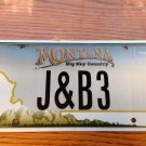 MT vanity J & B 3 license plate Name John Jack Jim Jeff Jean Joe Jennifer Jason