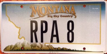 MT vanity RPA 8 license plate Rachel Robert Richard Ruth Ron Raymond Ryan Roger