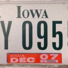 Rare Iowa Apportioned Power license plate Utility Truck Trailer USA