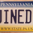 Pennsylvania vanity RUINED 2 license plate Wealth Business Money Dollar Debt Job