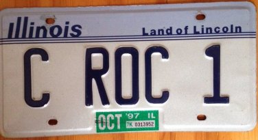 Illinois vanity C ROC 1 license plate Ciroc Vodka alcohol Croc crocks shoe China