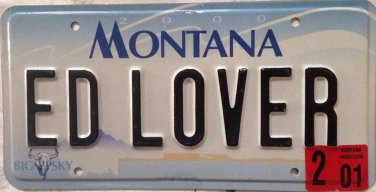 Vanity ED LOVER license plate Edwards Educator Professor School Learn Teacher