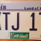 Vanity KTJ 17 license plate Karen Kimberly Kevin Kenneth Keith Kyle Karl Kacey