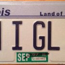Illinois vanity BN I GL 2 license plate Ben Been Benny Glad Glide ???