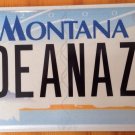 Montana vanity DEANA Z license plate Dinah Dina Dena Diana Dayana Deena Diannah