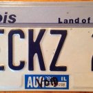 IL vanity BECKY Z 24 license plate Rebecca Rebeca Becca Bekka Beckie Becca Beck