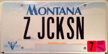 MT vanity Z The JaCKSoN license plate Michael singer Brothers Pop Music Funk
