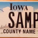 Iowa Distinguished Service Cross Medal license plate sample