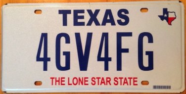 Texas vanity 4 GV 4 FG license plate Greg Gary Frank
