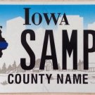Iowa Honor Fallen Officers license plate Police Cop State Trooper Thin Blue Line