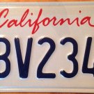 California vanity BV 234 license plate Bob Brian Bruce Ben Brandon Bev Barbara