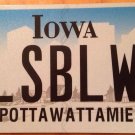 Iowa vanity GLASS BLOWER license plate Artist Sculpting Sculpture Glassware Blow