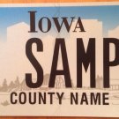 Iowa Soldier 's Medal license plate sample War Military Award