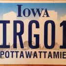 Iowa vanity VIRGO September 13 license plate Astrology Horoscope Zodiac Sign