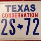 Texas Conservation license plate Environment National Park Ranger Forrest River