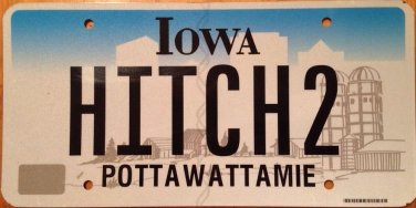 Iowa vanity HITCH 2 license plate Movie Will Smith seduction romance problem