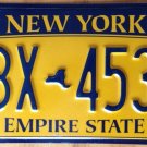 NY Gold Empire State license plate # GBX 4531 Exc Condition Graphic USA NY