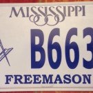 Freemason GL Grand Lodge license plate Masonry Free Mason Shriner Masonic Masons
