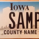 Iowa Navy Cross Medal license plate sample War Military Award