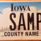 Iowa Air Force Cross Medal license plate sample War Military Award
