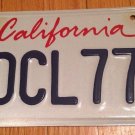 California Triple 7 Seven license plate repeating number #DCL 777 Hollywood