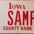 Iowa Medal Of Honor Army license plate sample Medal MoH Valor Military Infantry