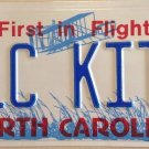 North Carolina vanity TLC KITE license Plate Tender Loving Care Katia Katherine